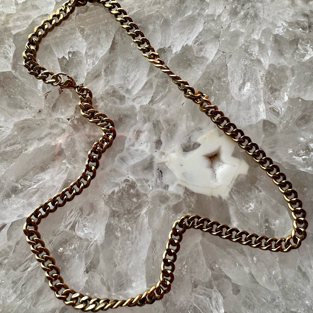 VibeSzn Gold Mini Chunky Link Necklace